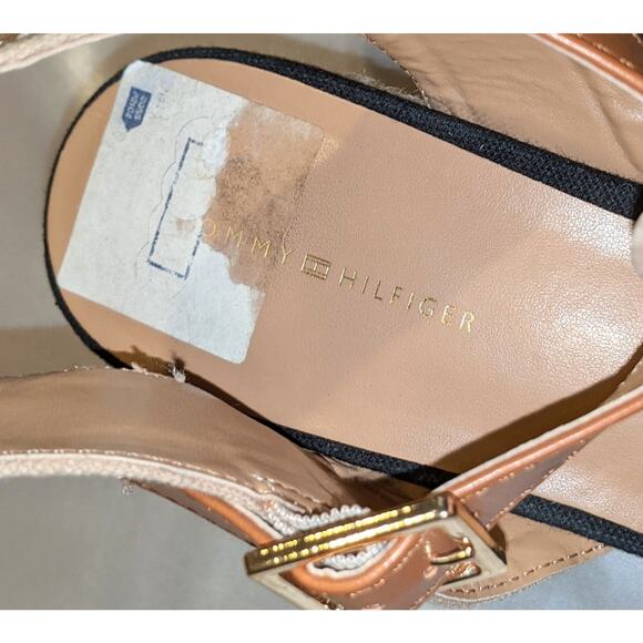 Tommy Hilfiger Women's Nilsa Espadrille Wedge Heels Sandals Black/Sand Size 10 - Picture 10 of 10